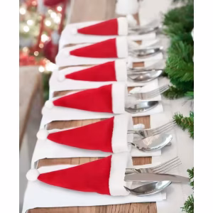 Merry Christmas Cutlery Bag Holders (10/20pcs)