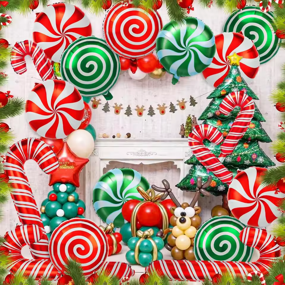 36-Piece Christmas Candy Balloon Kit - Image 2