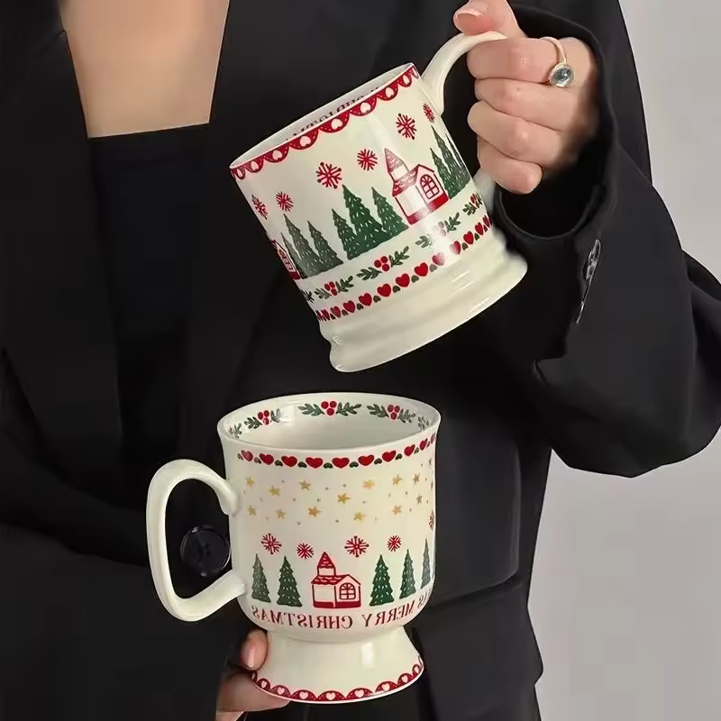 Kawaii Merry Christmas Ceramic Mug - Image 3