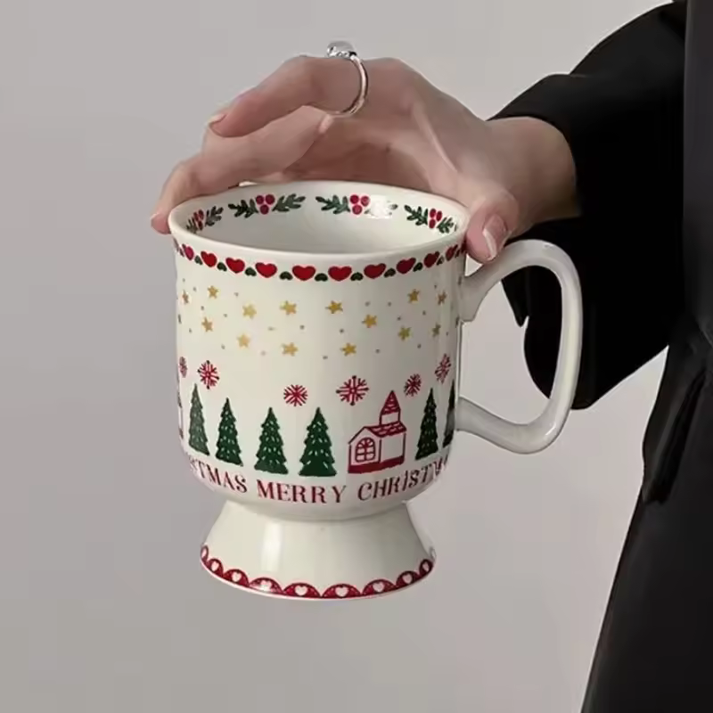 Kawaii Merry Christmas Ceramic Mug - Image 2