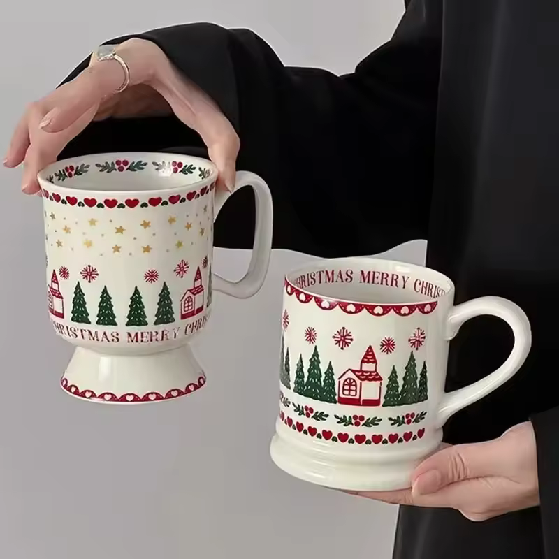 Kawaii Merry Christmas Ceramic Mug