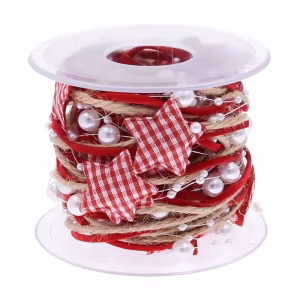 Star Bead Christmas Ribbon Chain