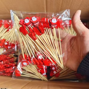 50-Piece Christmas Fruit Sticks Set